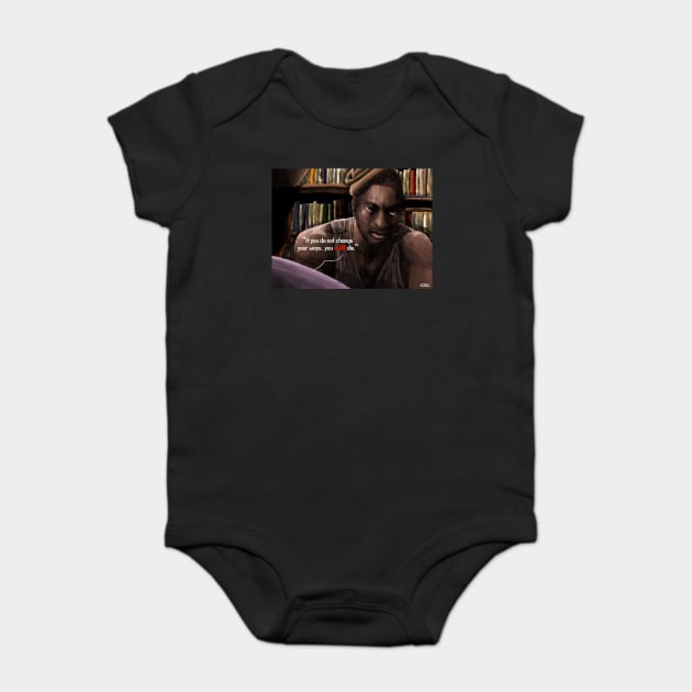 Oz - "Change Your Ways" Simon Adebisi portrait (digital) Baby Bodysuit by StagArtStudios
